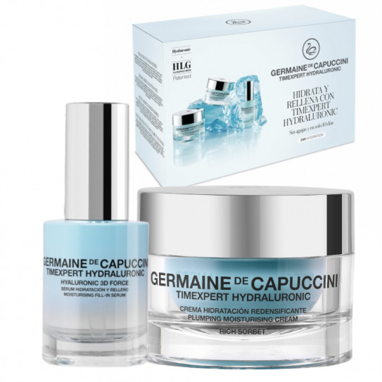 Pack Crema Rich + Serum  Hyaluronic 3D (hidratación + efecto relleno) 